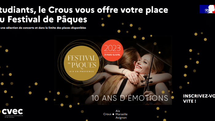 Crous Banniere festival de Paques 2023