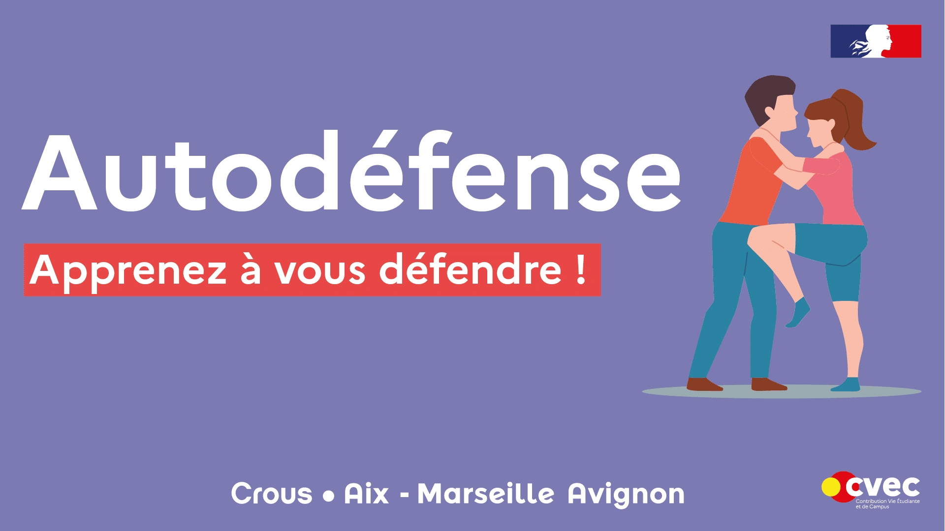Stages d'autodéfense pour femmes - Crous Aix-Marseille Avignon