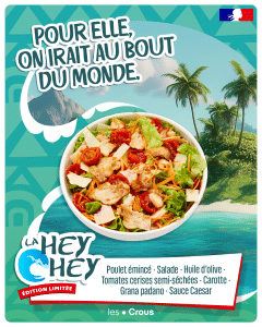 Éditions limitées : des plats originaux et différents chaque mois dans les Restos U 16 CROUS EDITIONS LIMITEES LA HEY HEY EXE RVB 1080x1350 INSTAGRAM