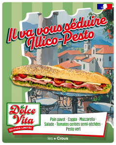Éditions limitées : des plats originaux et différents chaque mois dans les Restos U 22 CROUS EDITIONS LIMITEES LE DOLCE VITA EXE RVB 1080x1350 INSTAGRAM