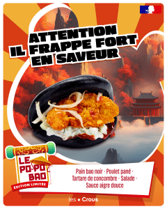 Éditions limitées : des plats originaux et différents chaque mois dans les Restos U 23 CROUS EDITIONS LIMITEES LE PO PO BAO EXE RVB 1080x1350 INSTAGRAM