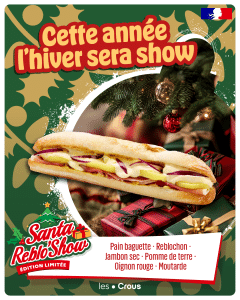 Éditions limitées : des plats originaux et différents chaque mois dans les Restos U 20 CROUS EDITIONS LIMITEES LE SANTA REBLOSHOW EXE RVB 1080x1350 INSTAGRAM